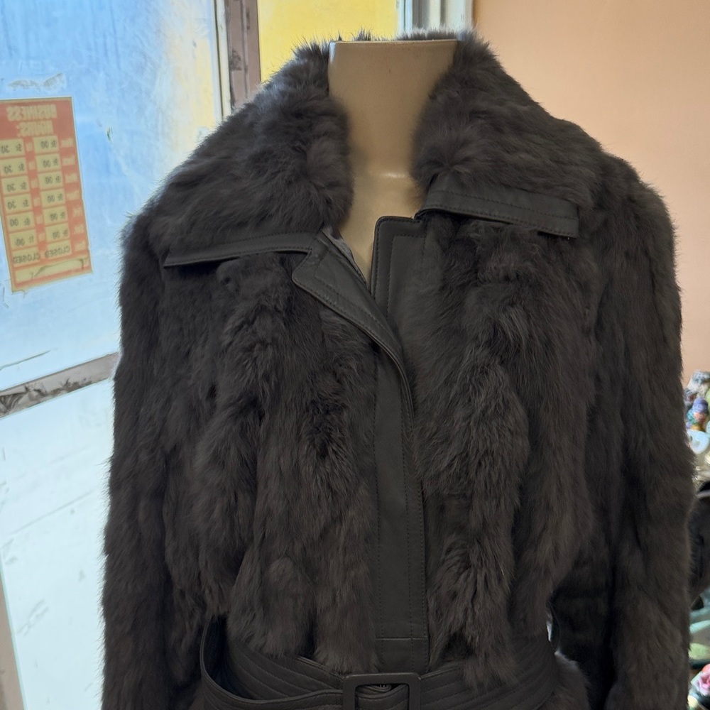 bebe Dark Gray Teddy Jacket‎